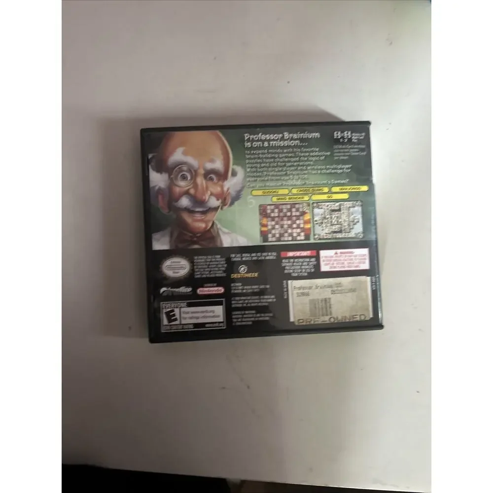 Professor Brainium's Games (Nintendo DS 2008) Complete Tested